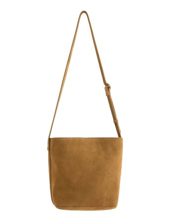 Lindex Bag Shopper Suede Em - Brown - ONE SIZE
