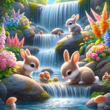 Kanin Diamant Maleri Sæt til Voksne, DIY Påske Diamant Kunst Sæt Fuld Runde Bor Ædelsten Kunst Diamant Håndværk til Hjemmevæg Kunstindretning