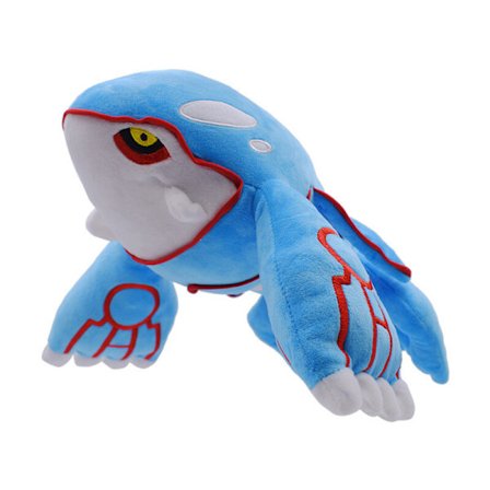 37 cm Ny Kyogre Weather Trio Plysj Myk Leketøy Stoppet Dyredokke Teddy