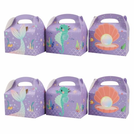 6 Stk Cookie Box Emballage Poser MIX MIX