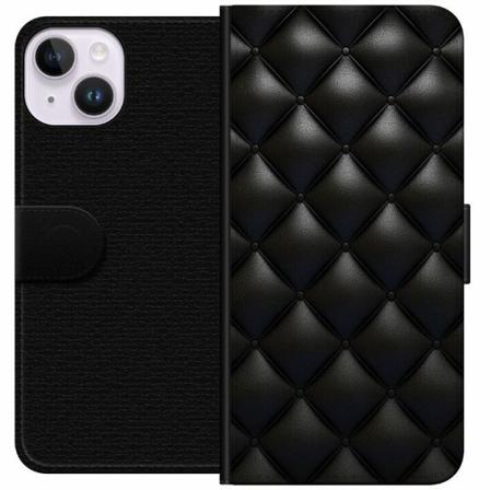 Apple Iphone 14 Plånboksfodral Leather Black