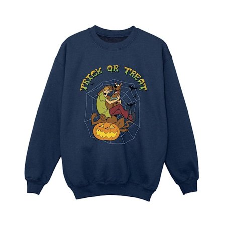 Scooby Doo Trick Or Treat Sweatshirt 9-11 år Marinblå
