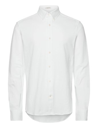 Reg Jersey Pique Stretch Shirt White GANT