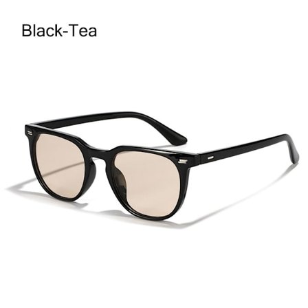 Trendiga solglasögon Fyrkantiga solglasögon BLACK-TEA BLACK-TEA