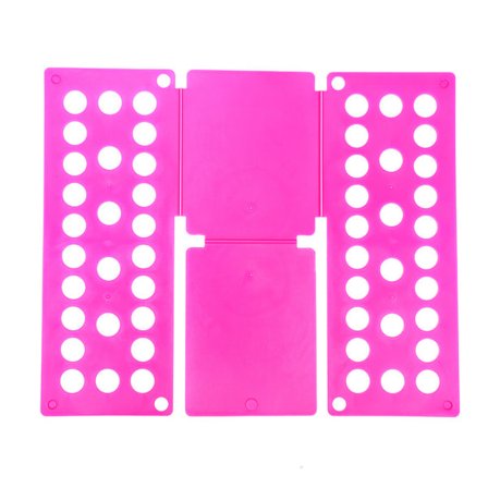 [NT] Plastskjorte Sammenleggbart støttebrett Plassbesparende klær Brettbrett for kåpe Jakke Klær Magenta