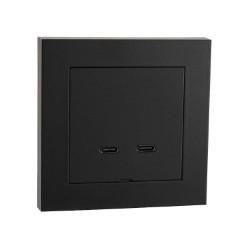 SG USB 2XC Lader 60W IF Sort