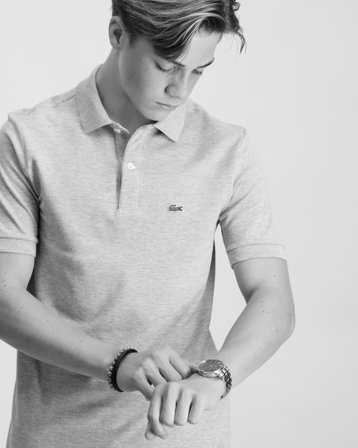 Lacoste LCB SS PIQUE POLO Grijs Polo-/rugbyshirts Jongens - Kids Brand Store