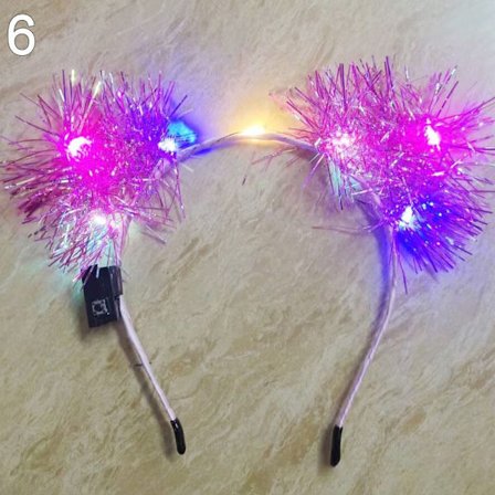 LED-färgad Wreath Crown Pannband 6 6