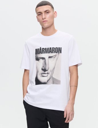 WOOD WOOD Wwbobby Marmaron - White - XL