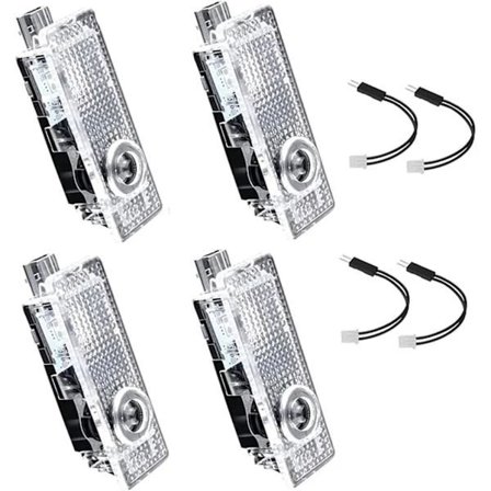 Bildørprojektorlamper til dør LED-lys Logo 4 stk. Velkomstlamper Kompatible med 3/5/6/7/X1/X2/X3/X4/X5/X6/X7/Z/M/GT-serien