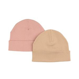 Kuling 2-Pack Woody Rose/Sand Detroit Beanies 56/58 cm - Headwear - 56/58 cm - Pink