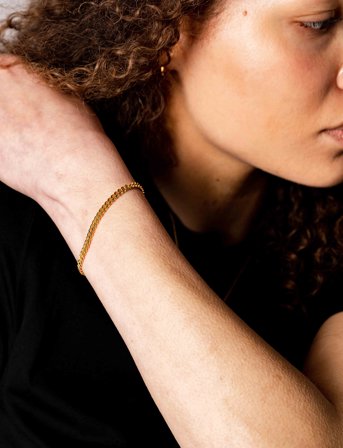 IX Studios Ix Curb Bracelet - Gold - 21 cm