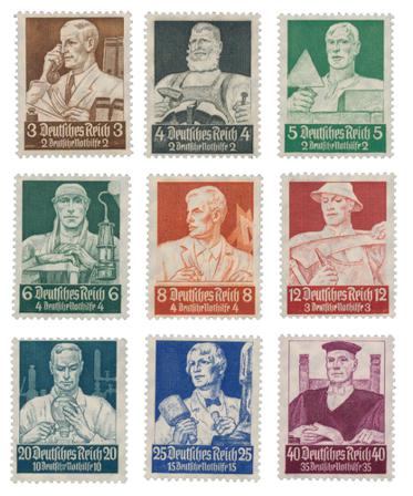 Tyske Rige 1934 - MICHEL 556-564 - Postfrisk