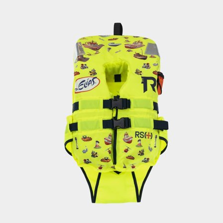 Redningsvest til børn & baby Regatta Soft Elias 100N Lemon Elias Print, < 5 kg
