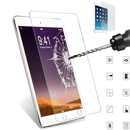 iPad 10,2 tommer 2021/2020/2019 9./8./7. generation skærmbeskytter hærdet glas 9H klar - 2 stk.