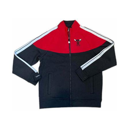 Mitchell & Ness, Track Jacket Zwart, Heren, Maat:L