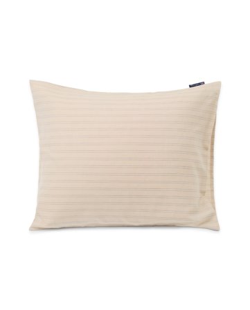 Lexington Beige/Dark Blue Striped Lyocell/Cotton Pillowcase