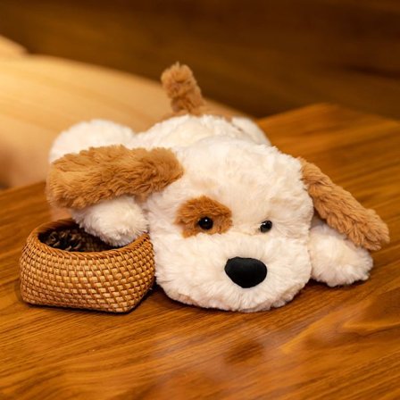 Kosedyr Søte Hund Plysjleker Myk og Komfortabel Hund Plysjleke Gave til Barn