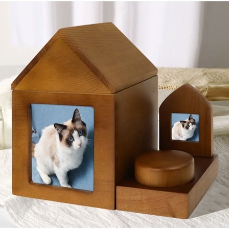 Tretre foto kjæledyr urne hund katt død suvenir tre kjæledyr forsyninger c