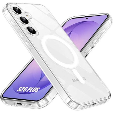 Stødabsorberende Cover - BOOLING - til Samsung Galaxy S26 Plus - med Magnetisk Cirkel - Gennemsigtig