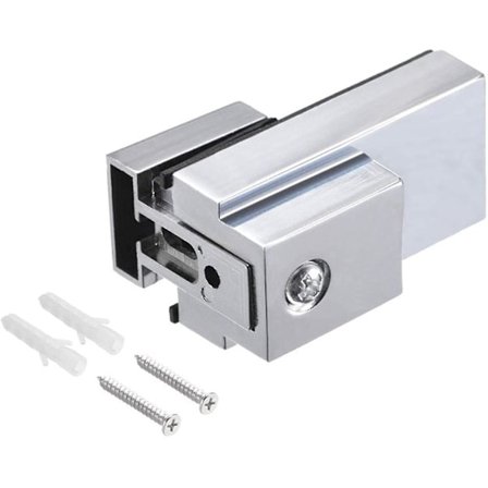 Glasshyllebrakett, Glassklemme Solid Sinklegering Veggmontert, 4 stk