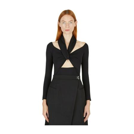 Alexander McQueen Tops Sort, Dame, Størrelse: 2XS