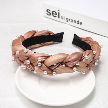 Perle pandebånd Hårbøjle PINK 1 1