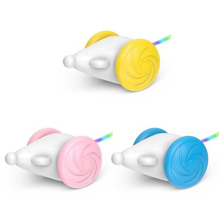 Ny Smart Katt Leke Elektrisk Mus Fjernkontroll Oppladbar