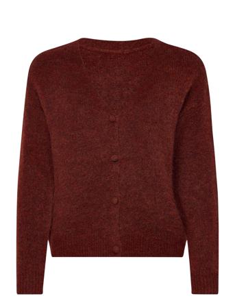 Vijamina Over L/S Knit Cardigan-Noos Vila Red