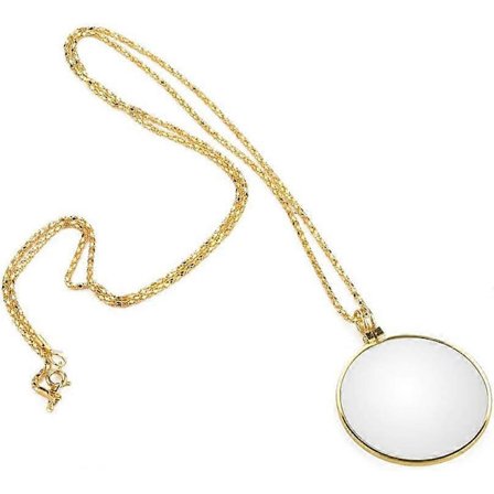 Ripustusluppi, 5x monokkeliluppi seos-kultakaulaketta riipuksella, kannettava riipusluppi