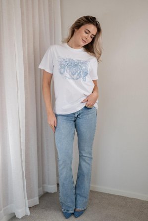 Kara boot Theory Light Vintage Indigo 32" 32