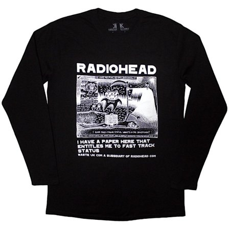 Radiohead Unisex Vuxen Ice Caps Långärmad T-shirt XXL Svart
