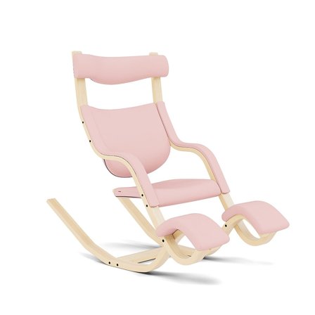 Varier Furniture Gravity - Pink Polyester - Natural base