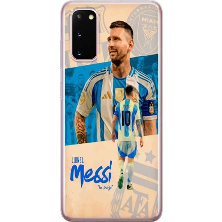 Kompatibel Mobilcover til Samsung Galaxy S20 Lionel Messi portræt med Argentinas trøje design inspireret af passion for fodbold og verdens bedste sp