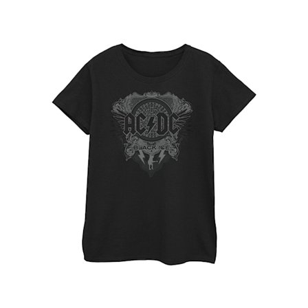 AC/DC Dam/Dam Black Ice Bomull T-shirt XL Svart