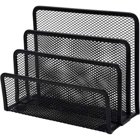 Metallisk Brevställ, Katalogsamlare med 3 Fack