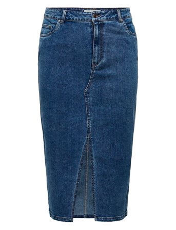 Carsiri Front Slit Skirt Dnm Gua Noos Blue ONLY Carmakoma