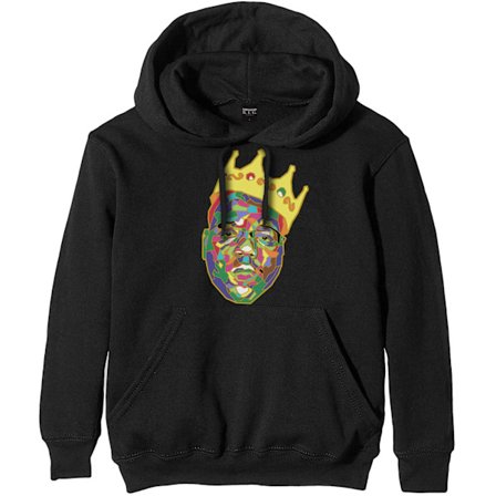 Biggie Smalls Unisex Vuxen Crown Hoodie M Svart