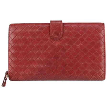 Bottega Veneta Vintage, Pre-owned Leather wallets Rood, Dames, Maat:ONE Size
