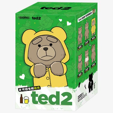 POP Mart Ted2 Teddy Bear Action Plush Pendant Blind Box
