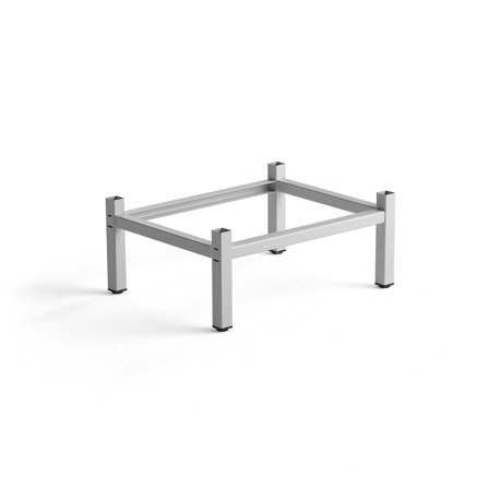 Beingestell für Spind CAMPUS mit 2 Modulen, B 600 mm, schwarz