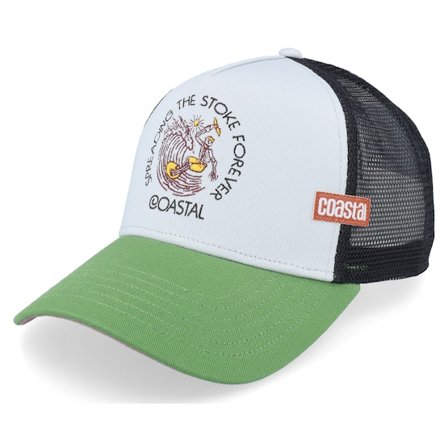 Coastal - Blå trucker Keps - Hft Stoke Forever Grey/Green A-Frame Trucker @ Hatstore