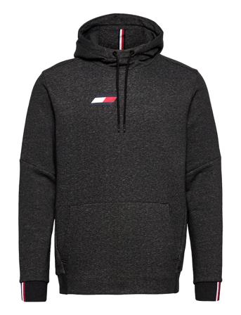 Logo Fleece Hoody Grey Tommy Sport
