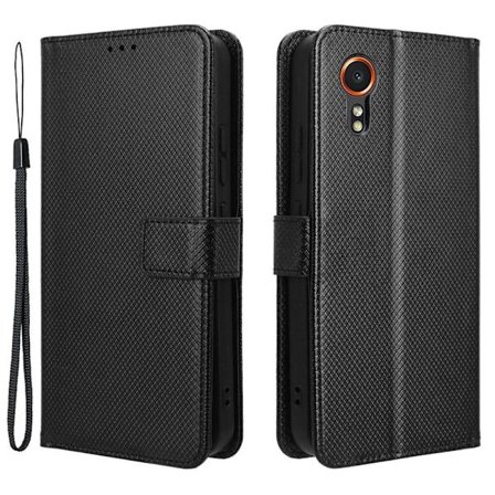 Samsung Galaxy Xcover 7 læderetui med pung - Sort