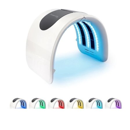7 farger PDT LED Fotodynamisk terapi oppvarming skjønnhet enhet LED ansiktsmaske akne fjerning anti rynke lysere flekker