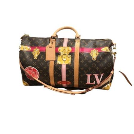 Louis Vuitton Vintage, Pre-owned Sac Keepall Trompe Loeil Bruin, Dames, Maat:ONE Size
