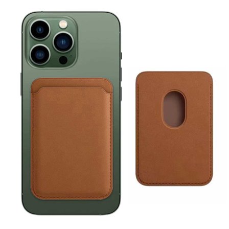 Brown Magsafe -kortholder for iPhone