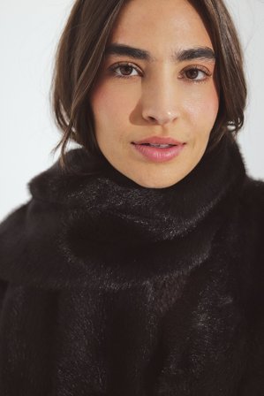 Handpicked x NA-KD Écharpe en fausse fourrure - Écharpes & Foulards - Marron - One Size