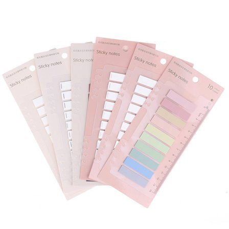 klibbiga flikar 10 färg 200 ark remsa planerare index anteckning klistermärke