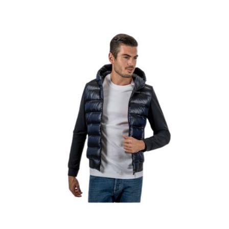RRD Hooded quilted Jakke Blå, Herre, Størrelse: M